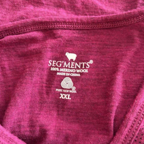 Segments Tee Womens XXL Merino Wool Base Layer Long Sleeve Crew Pink Outdoor - Picture 4 of 7